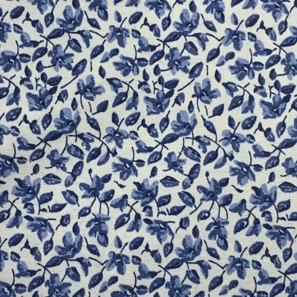 Guide London Premium Men's Shirt Short Sleeve White & Blue Floral Print Size Med